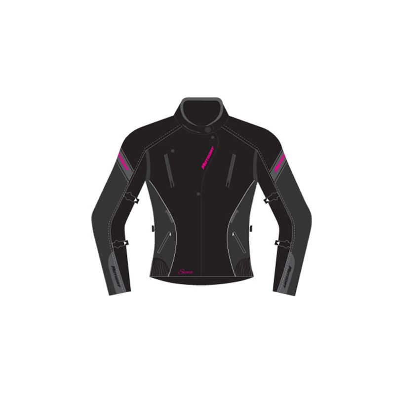 MotoDry Siena Jacket Ladies Black/Magenta
