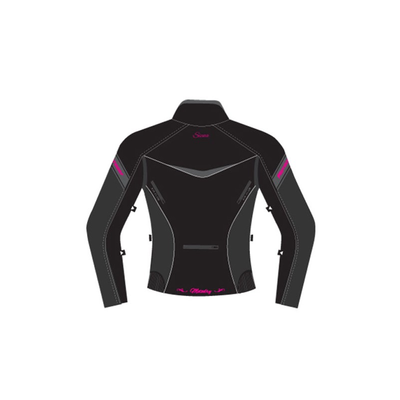 MotoDry Siena Jacket Ladies Black/Magenta