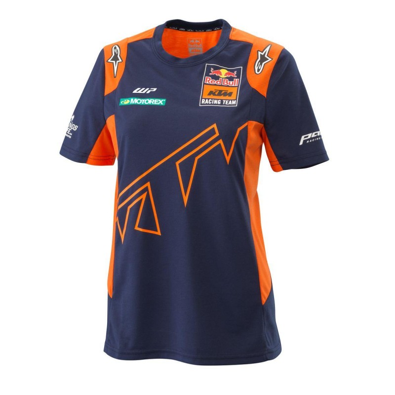 Red Bull KTM Replica Team Tee Womens Dark Blue/Orange