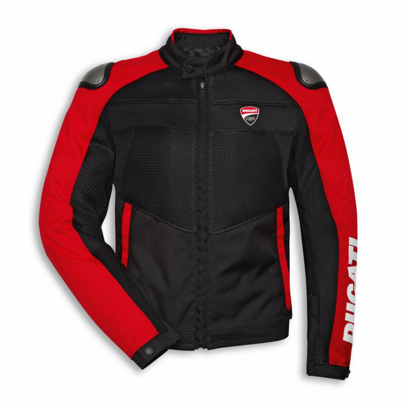 Ducati Corse Tex Summer C3 Fabric Jacket Mens Black/Red